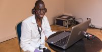 Michael, one of our Learning Disability customers DJing