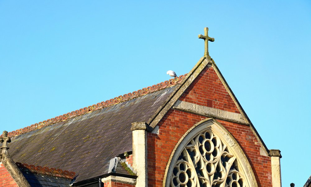 Front view of the Chard Farnham Royal Churches, Chard, Somerset, UK