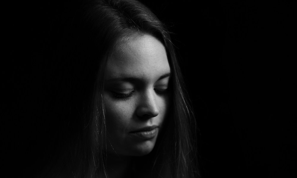 Meditative young woman